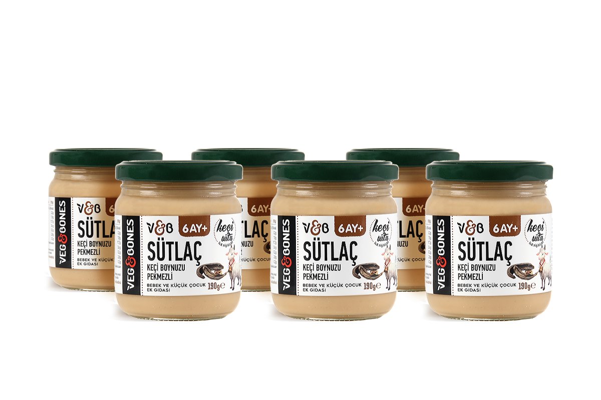 Keçi Sütlü Keçiboynuzu Pekmezli Sütlaç 6'LI PAKET