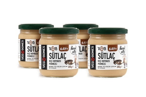 Keçi Sütlü Keçiboynuzu Pekmezli Sütlaç 4'LÜ PAKET