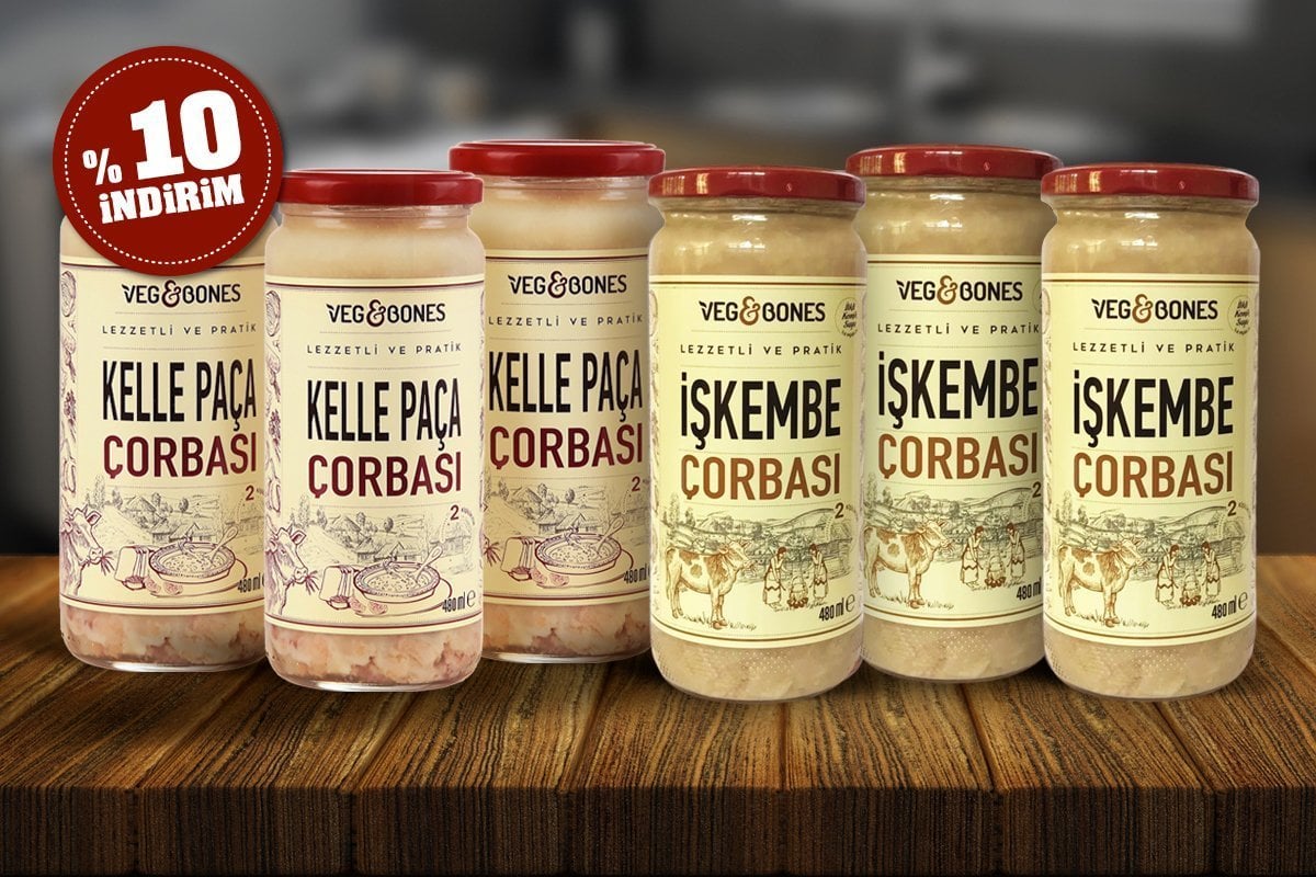 3 İşkembe ve 3 Kelle Paça Çorbası Avantajlı Paket