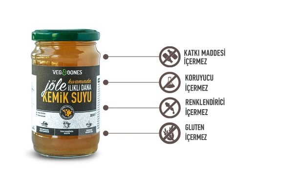 Jöle Kıvamında İlikli Dana Kemik Suyu 320 ml 4'LÜ PAKET