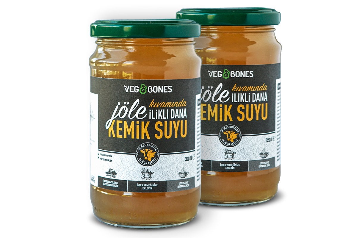 Jöle Kıvamında İlikli Dana Kemik Suyu 320 ml 2'Lİ PAKET