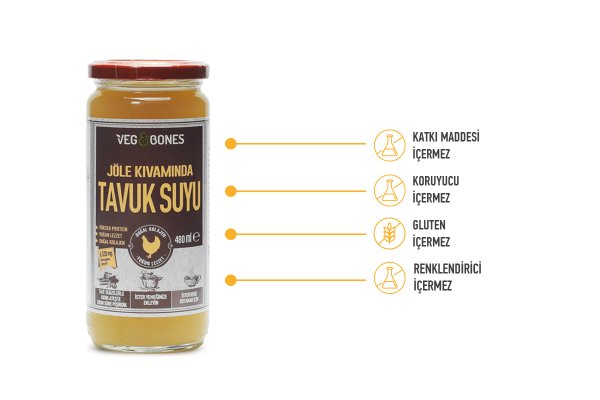 Jöle Kıvamında Tavuk Suyu 480 ML 2li Paket
