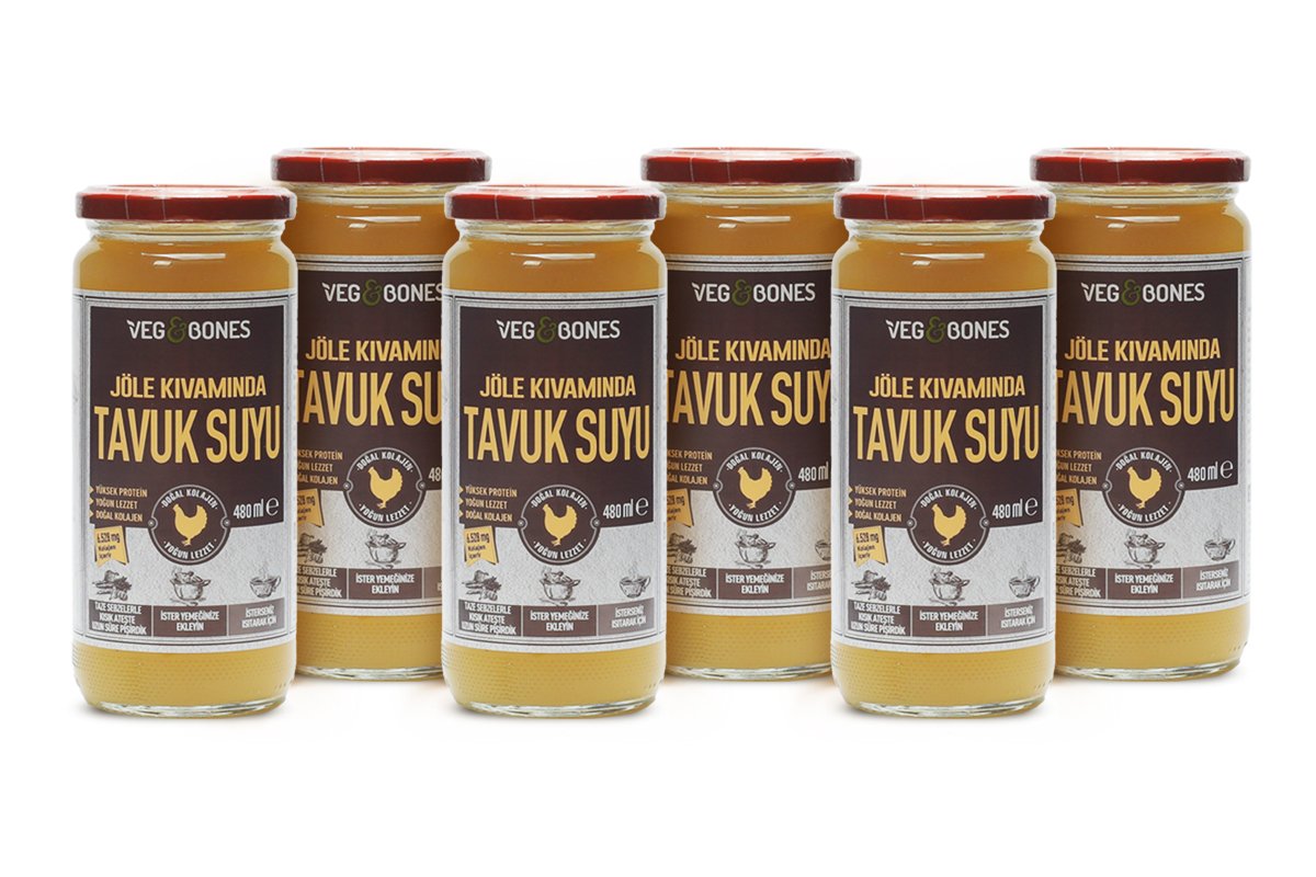 Jöle Kıvamında Tavuk Suyu 480 ML 6lı Avantaj Paketi