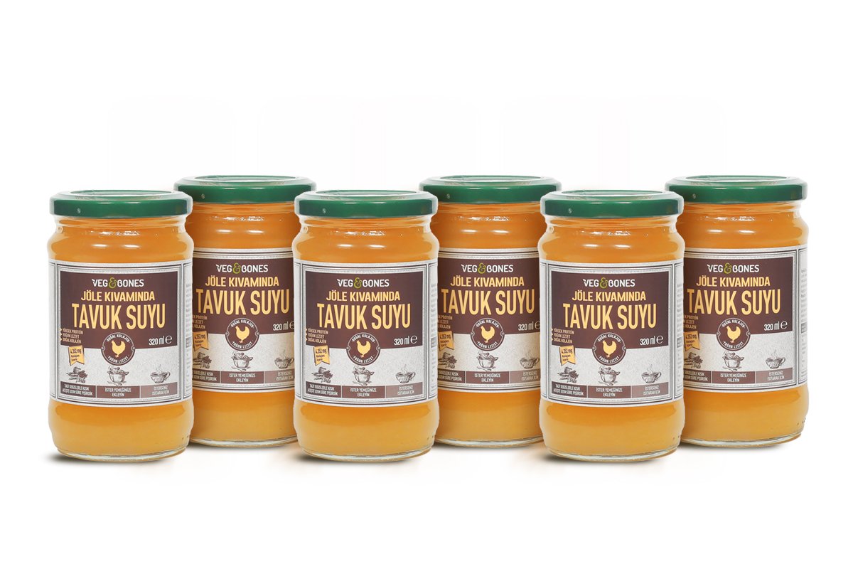 Jöle Kıvamında Tavuk Suyu 320 ML 6lı Avantaj Paketi