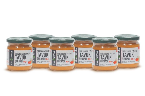 Sebzeli ve Pirinçli Tavuk Çorbası 6lı Avantaj Paketi